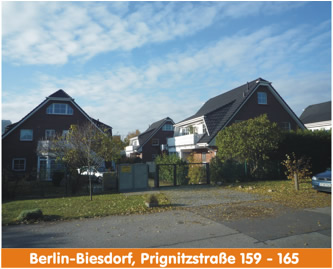 4- und 2-Familienhäusern in der Biesdorfer Prignitzstraße